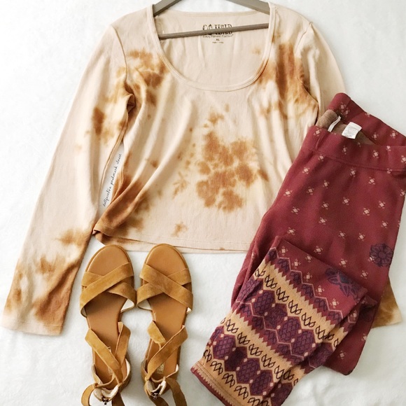 Go Wild Tops - NWT Tie Dye Waffle Tee